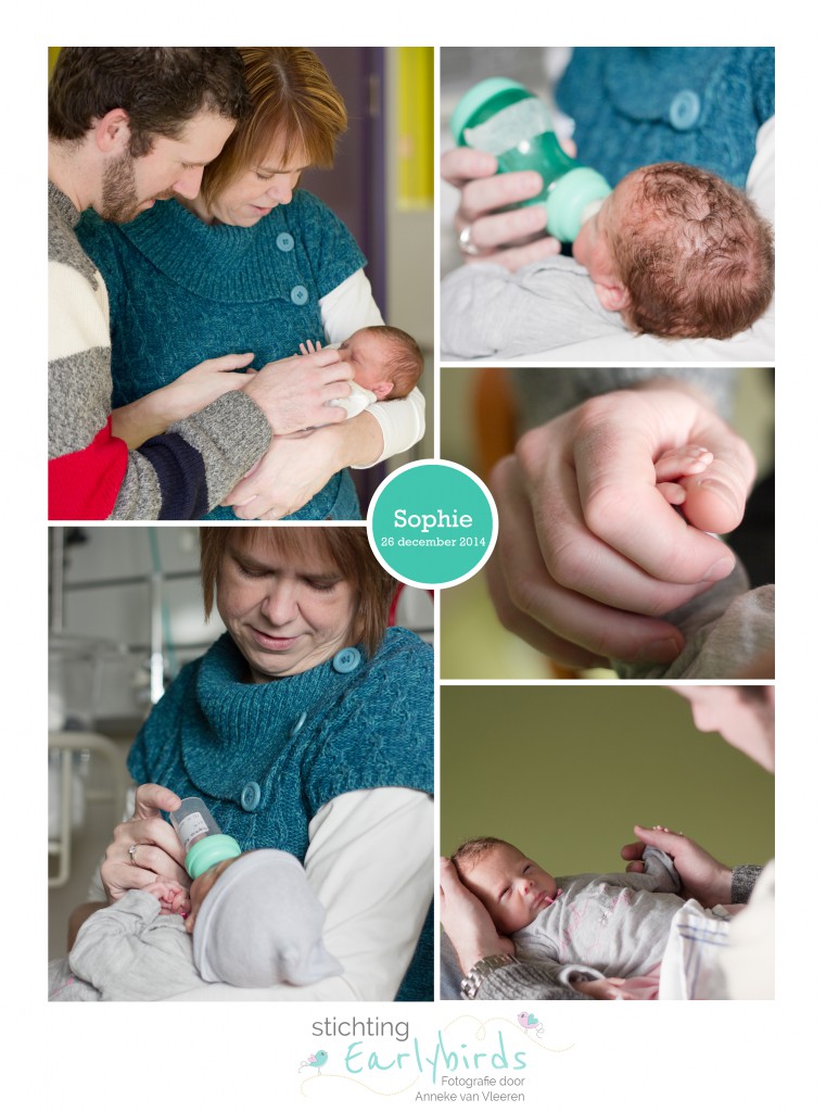 collage Sophie earlybirds prematuur foto's baby reportage